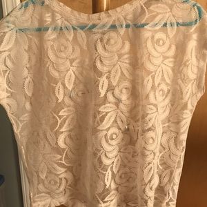 White lace top